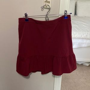 J. Crew Crimson Mini Skirt